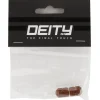 Deity Wheels & Parts|Tire & Tube Accessories|Crown Schrader Valve Caps (Bronze) (Pair)