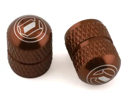 Deity Wheels & Parts|Tire & Tube Accessories|Crown Schrader Valve Caps (Bronze) (Pair)