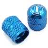 Deity Wheels & Parts|Tire & Tube Accessories|Crown Schrader Valve Caps (Blue) (Pair)