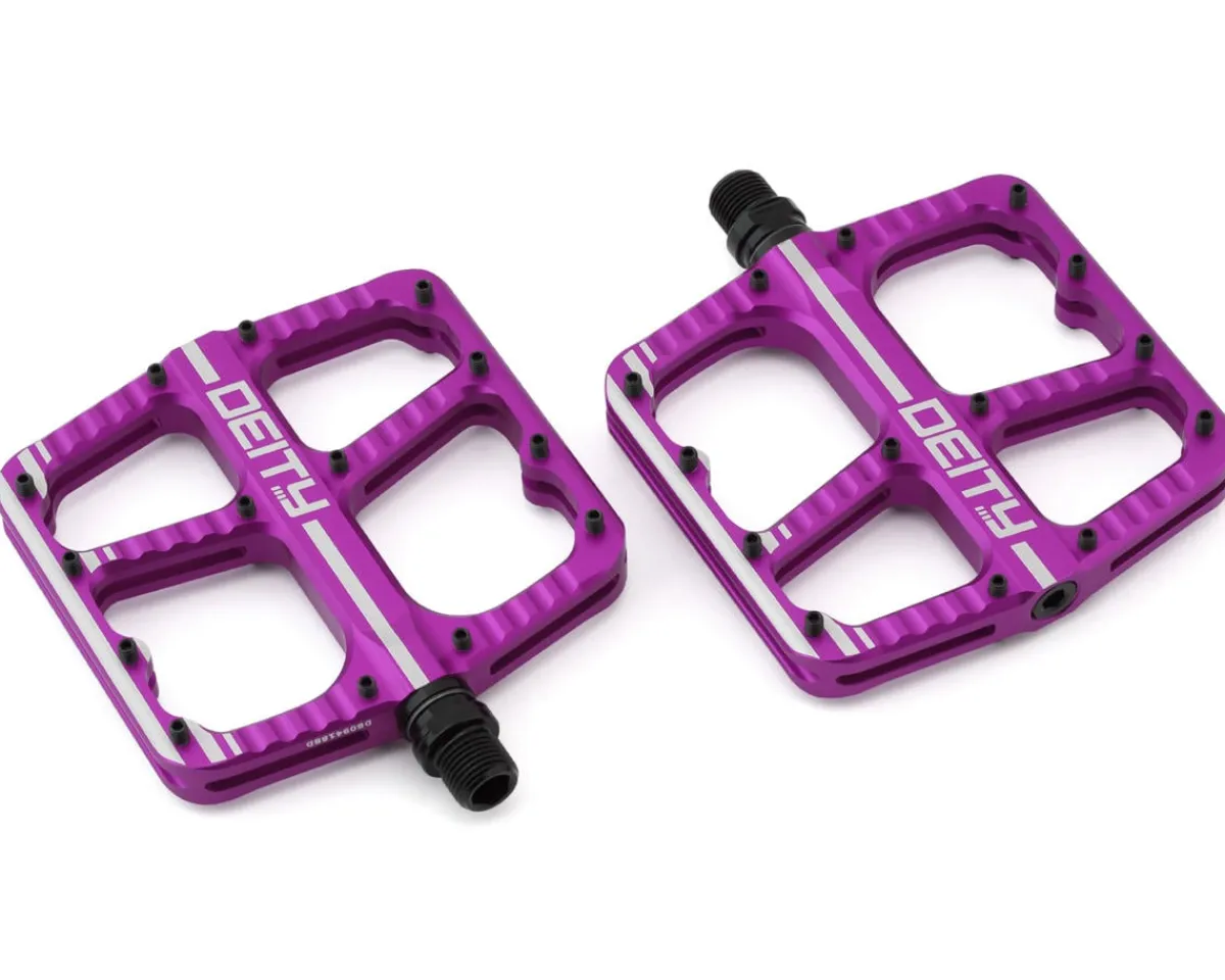 Deity Pedals & Cleats|Flat Trak Pedals (Purple)