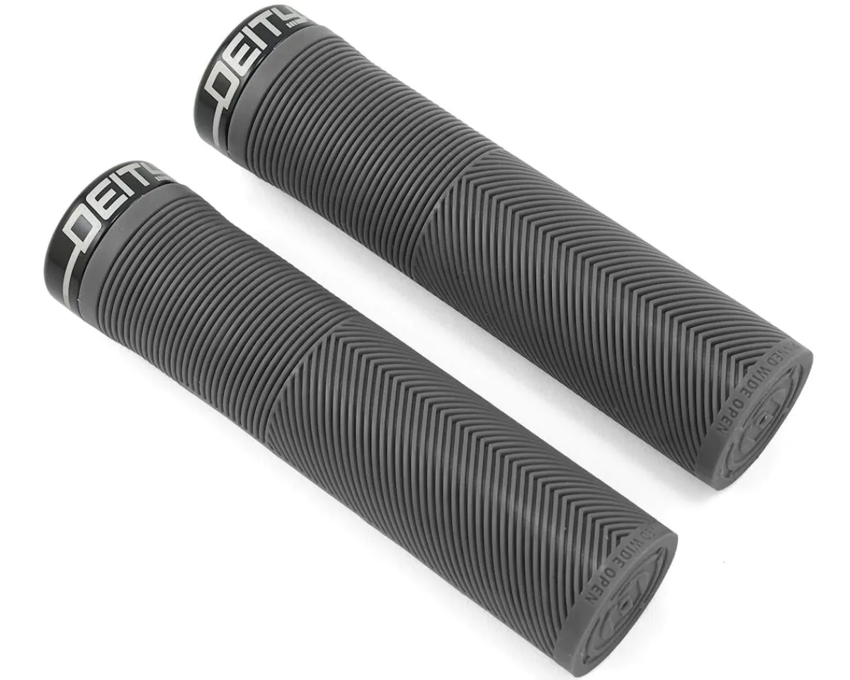 Deity Grips & Handlebar Tape|Knuckleduster Lock-On Grips (Stealth) (132mm)