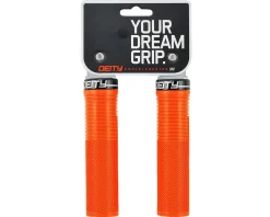 Deity Grips & Handlebar Tape|Knuckleduster Lock-On Grips (Orange) (132mm)