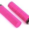 Deity Grips & Handlebar Tape|Knuckleduster Lock-On Grips (Pink) (132mm)