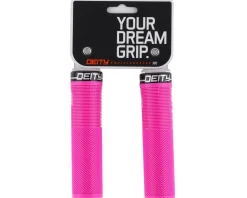 Deity Grips & Handlebar Tape|Knuckleduster Lock-On Grips (Pink) (132mm)
