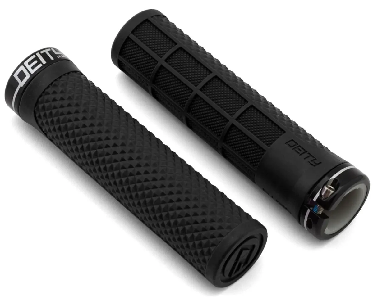 Deity Grips & Handlebar Tape|Lockjaw Grips (Black)