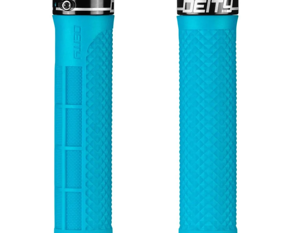 Deity Grips & Handlebar Tape|Lockjaw Grips (Turquoise)