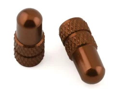 Deity Wheels & Parts|Tire & Tube Accessories|Presta Valve Caps (Bronze) (Pair)