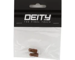 Deity Wheels & Parts|Tire & Tube Accessories|Presta Valve Caps (Bronze) (Pair)