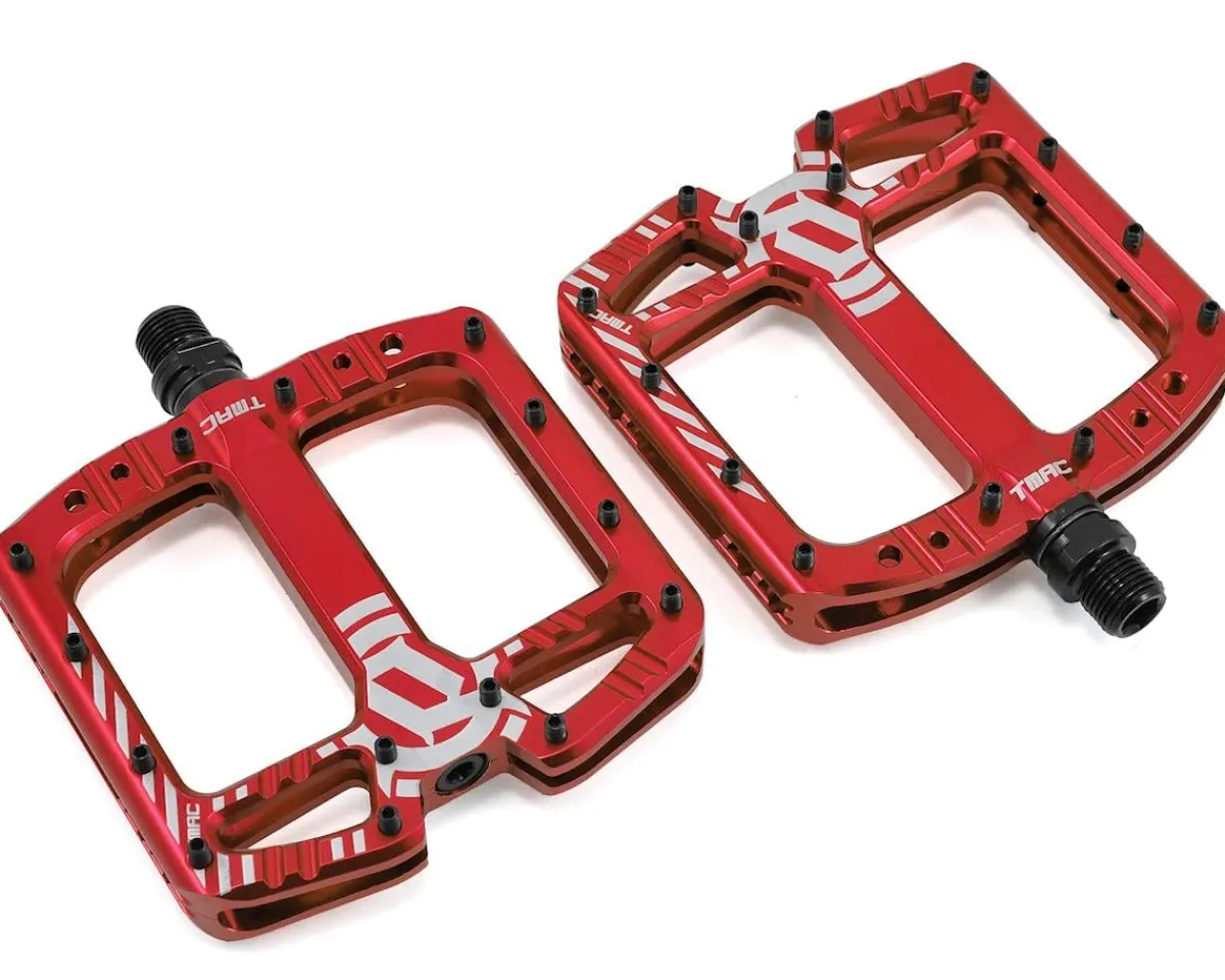 Deity Pedals & Cleats|TMAC Pedals (Red Anodized) (9/16")
