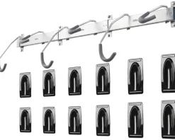 Delta Vehicle Bike Racks|Hot & New Products|Heavy Duty Rail Bike Rack (Silver) (6 Bikes)