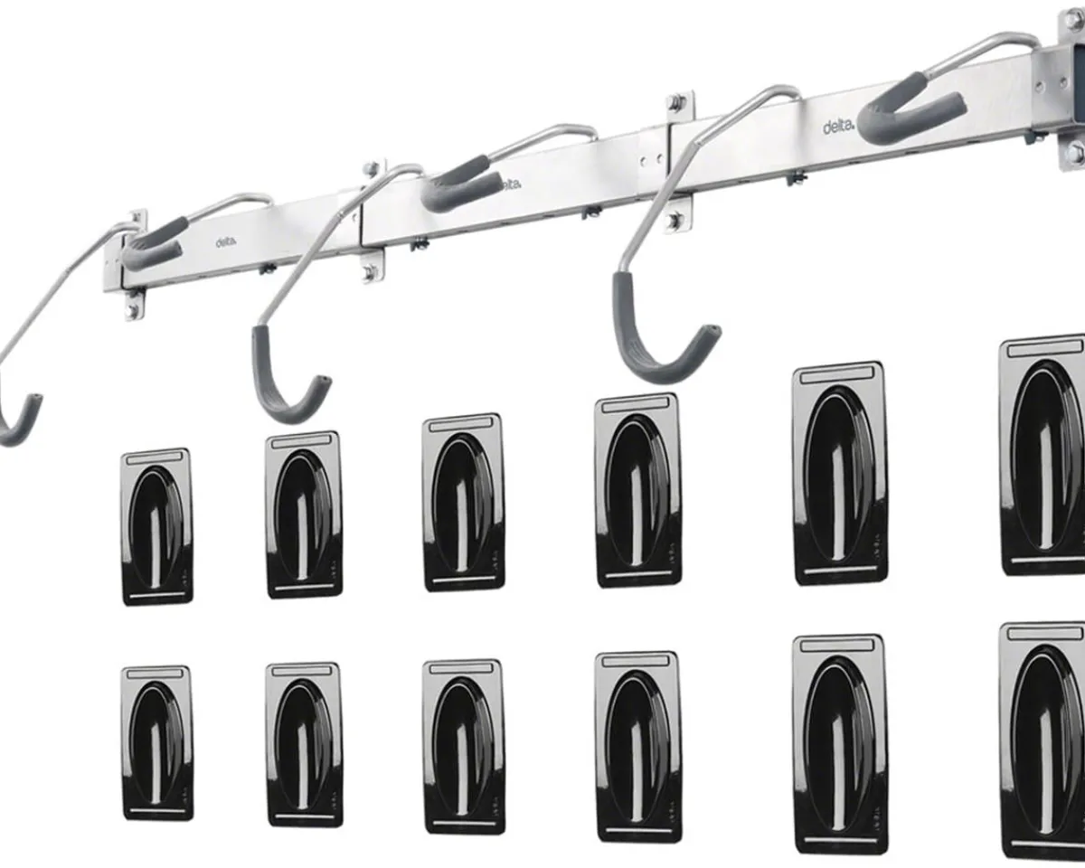 Delta Vehicle Bike Racks|Hot & New Products|Heavy Duty Rail Bike Rack (Silver) (6 Bikes)
