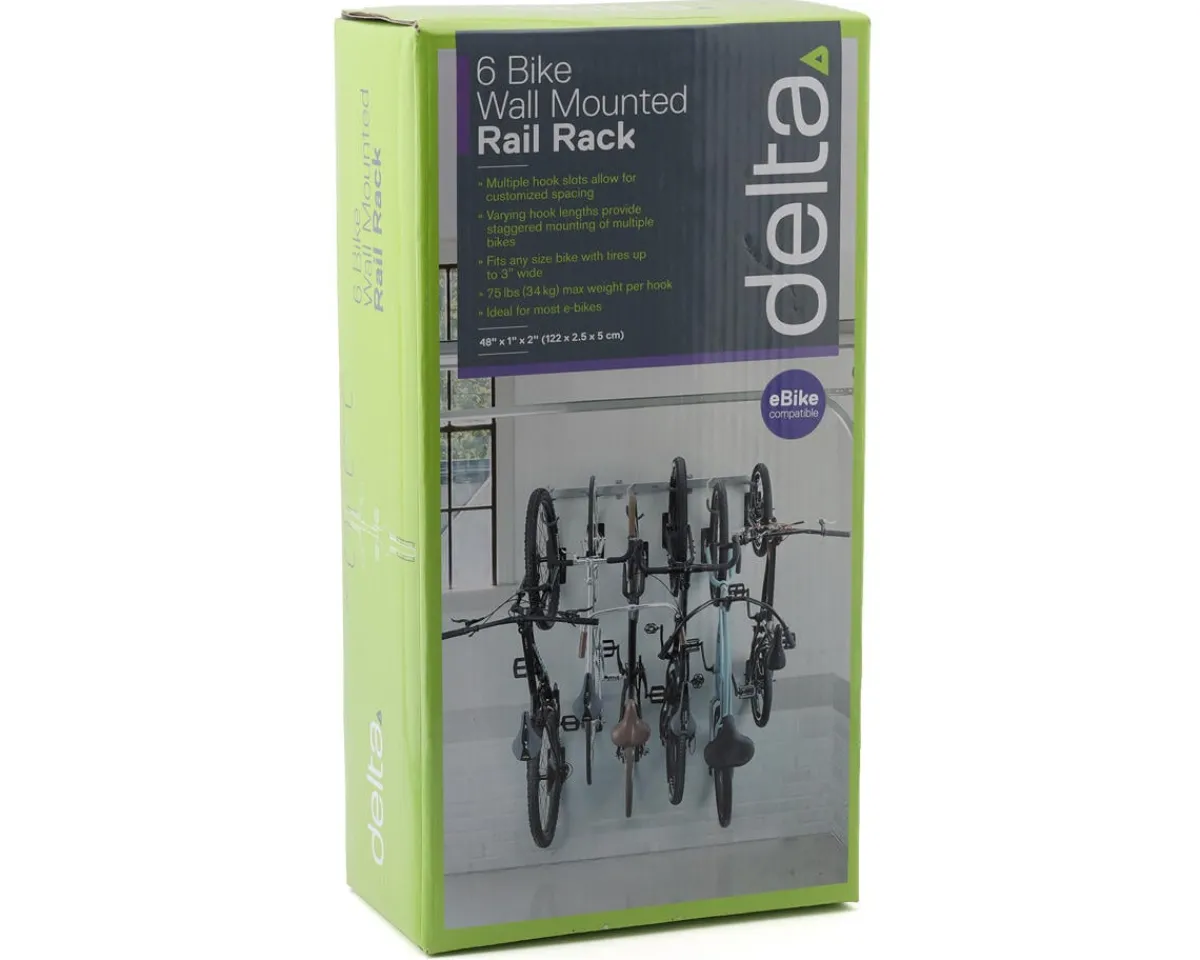 Delta Vehicle Bike Racks|Hot & New Products|Heavy Duty Rail Bike Rack (Silver) (6 Bikes)