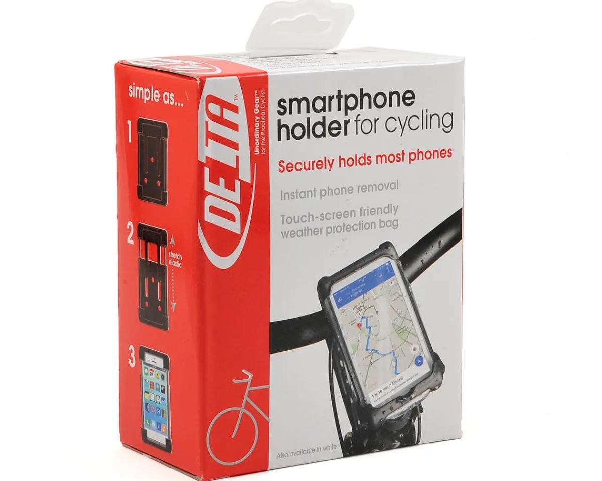 Delta Mounts & Handlebar Accessories|Smart Phone Caddy/Holder For iPhone 6/6S/7 and Android (Black)