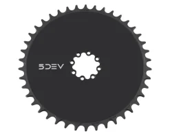 5Dev Chainrings & Accessories|Aluminum Aero Road Chainring (Black) (8-Bolt SRAM) (42T)