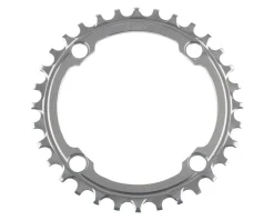 5Dev Chainrings & Accessories|104 BCD Titanium Chainrings (Raw/Silver) (34T)