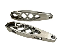 5Dev Cranksets & Parts|Titanium Shimano eCranks (Raw/Silver) (EP8) (157.5mm)