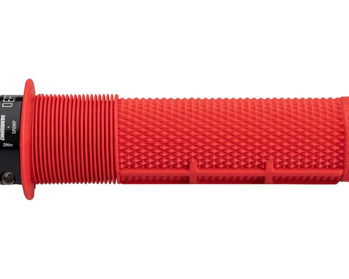 DMR Grips & Handlebar Tape|DeathGrip (Red) (Brendog Signature) (Flanged | Thick)