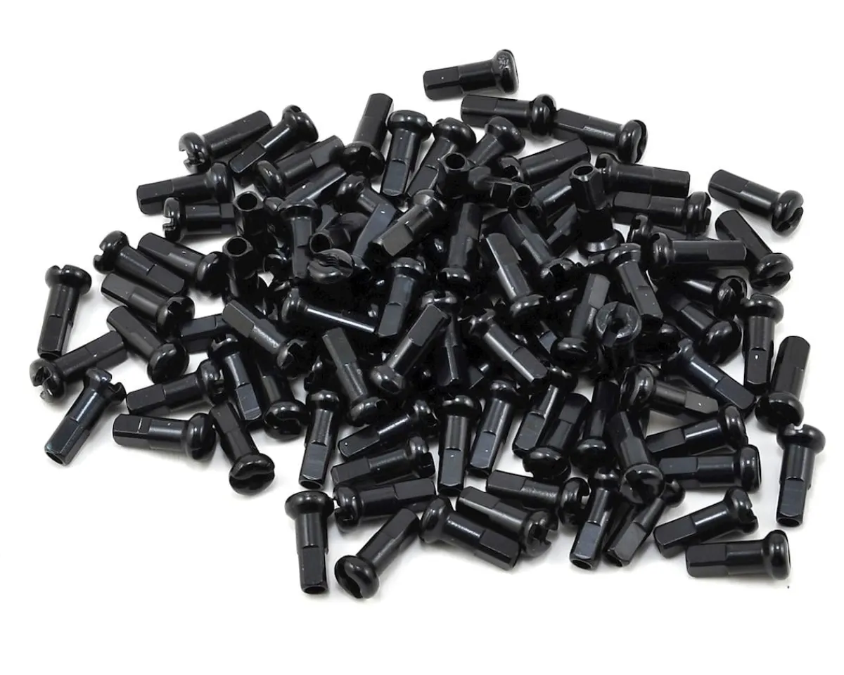 DT Swiss Wheels & Parts|Alloy Nipples (Black) (2.0 x 12mm) (Box of 100)