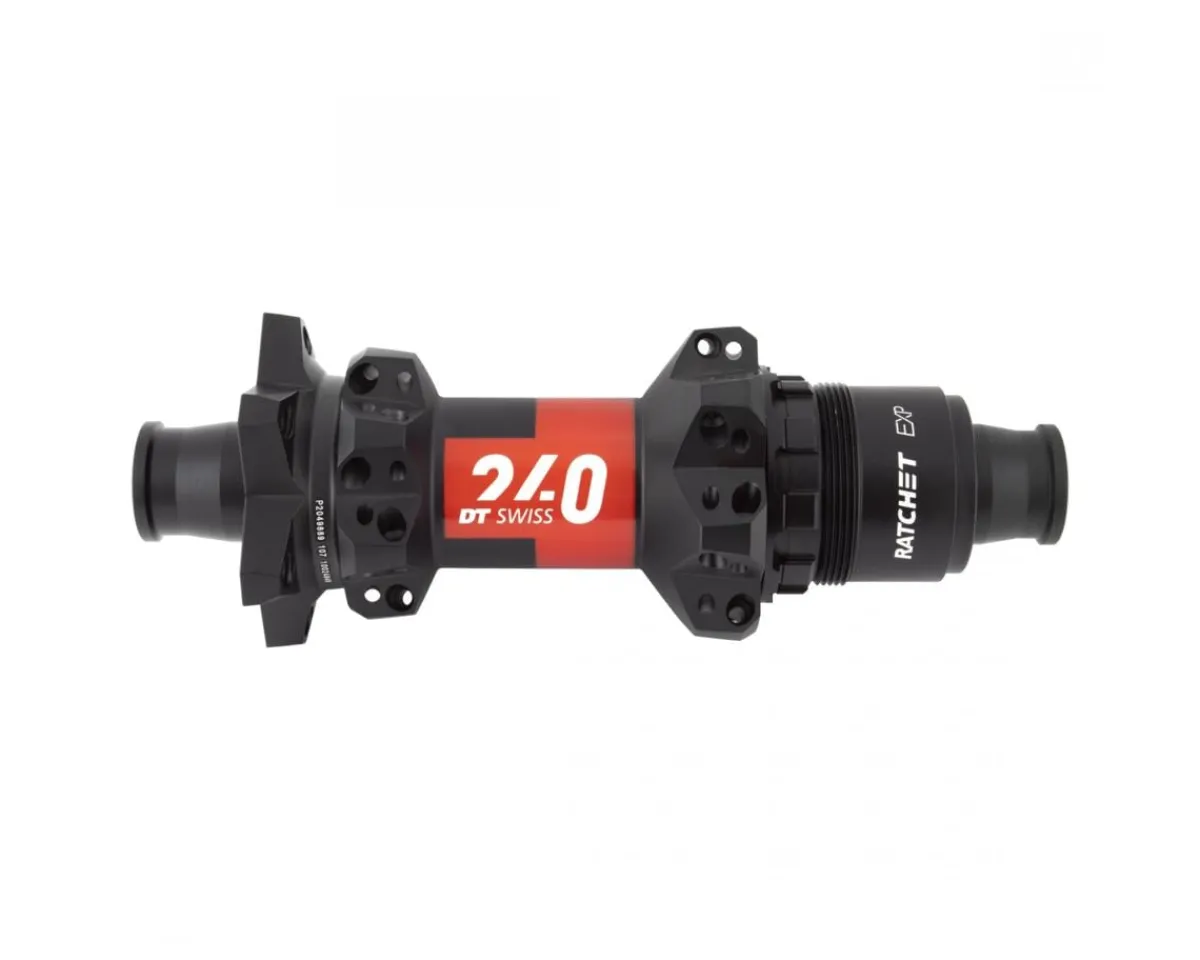 DT Swiss Wheels & Parts|240 Disc Brake Hubs (Black/Red) (6-Bolt) (SRAM XD) (Ratchet EXP) (12 x 142mm) (28H) (Straight Pull)