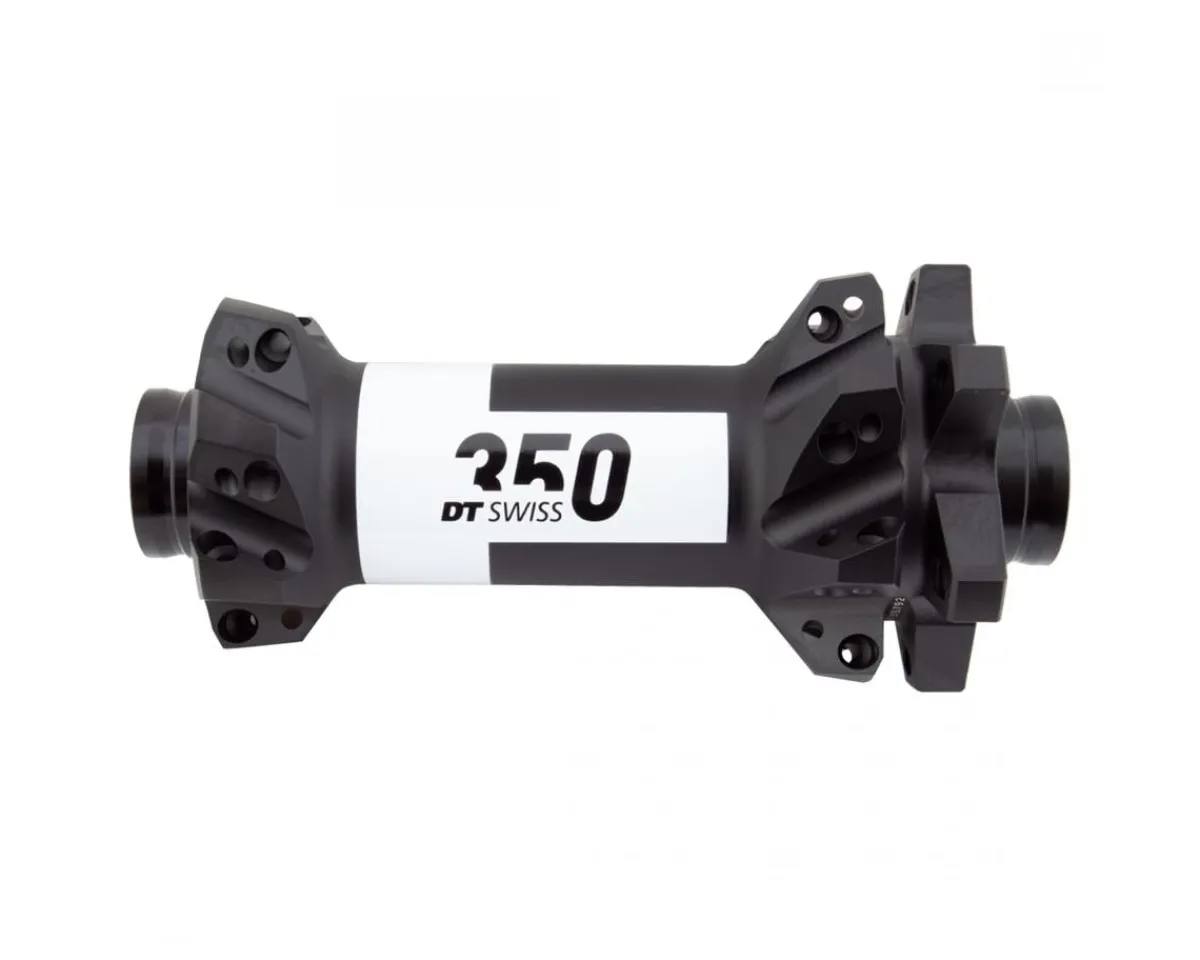 DT Swiss Wheels & Parts|350 Front Hub (Black) (15 x 110mm) (6-Bolt) (28H) (Straight Pull)
