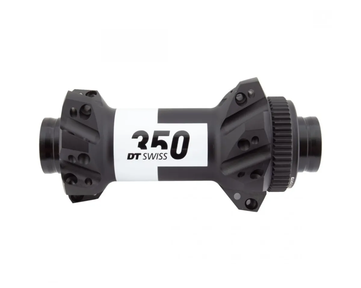 DT Swiss Wheels & Parts|350 Front Hub (Black) (15 x 100mm) (Centerlock) (28H) (Straight Pull)