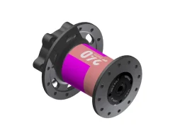 DT Swiss Wheels & Parts|240 Front Hub for Cannondale Lefty (Black/Red) (6-Bolt) (Lefty x 100mm) (28H)