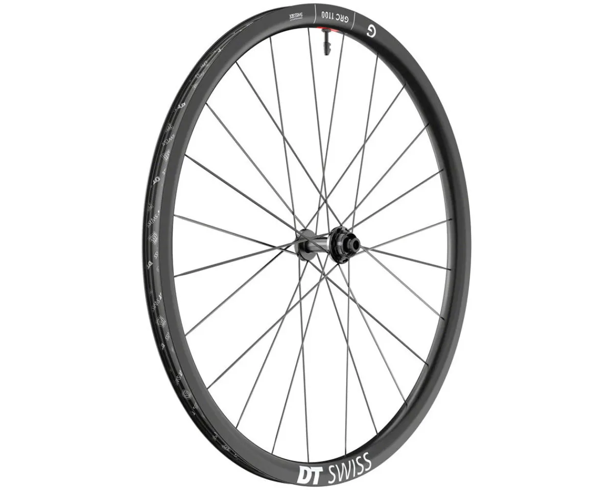 DT Swiss Wheels & Parts|GRC 1100 Dicut 30 Carbon Gravel Wheels (Black) (Front) (12 x 100mm) (700c) (Centerlock) (Tubeless)