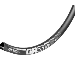 DT Swiss Wheels & Parts|GR 531 Gravel Rim (Black) (Disc Brake) (Tubeless) (24mm Internal Width) (28H) (650b)