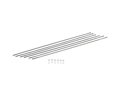 DT Swiss Wheels & Parts|PR1400 DiCut 21 RB Spoke Kit (Black) (Front & Rear)