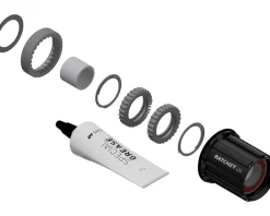 DT Swiss Wheels & Parts|Ratchet LN Aluminum Freehub Upgrade Kit (Black) (36T) (Shimano HG MTB Cassettes)