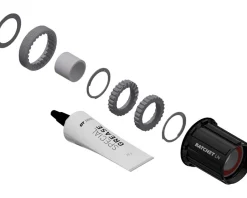 DT Swiss Wheels & Parts|Ratchet LN Aluminum Freehub Body Upgrade Kit (Black) (18T) (Shimano 11/12 Speed HG Road)