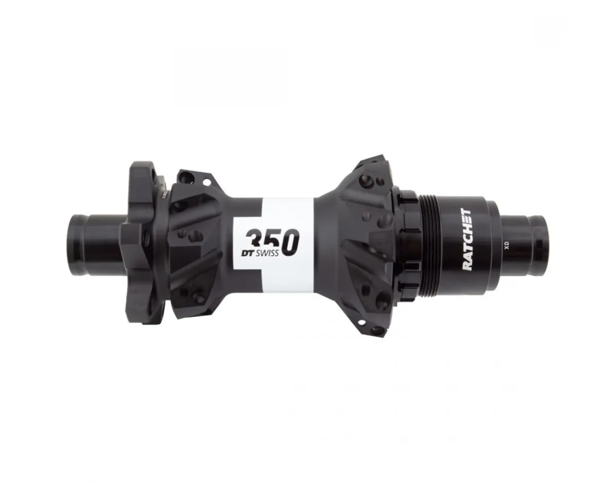 DT Swiss Wheels & Parts|350 Rear Hub (Black) (12 x 142mm) (6-Bolt) (SRAM XD) (28H) (Straight Pull)