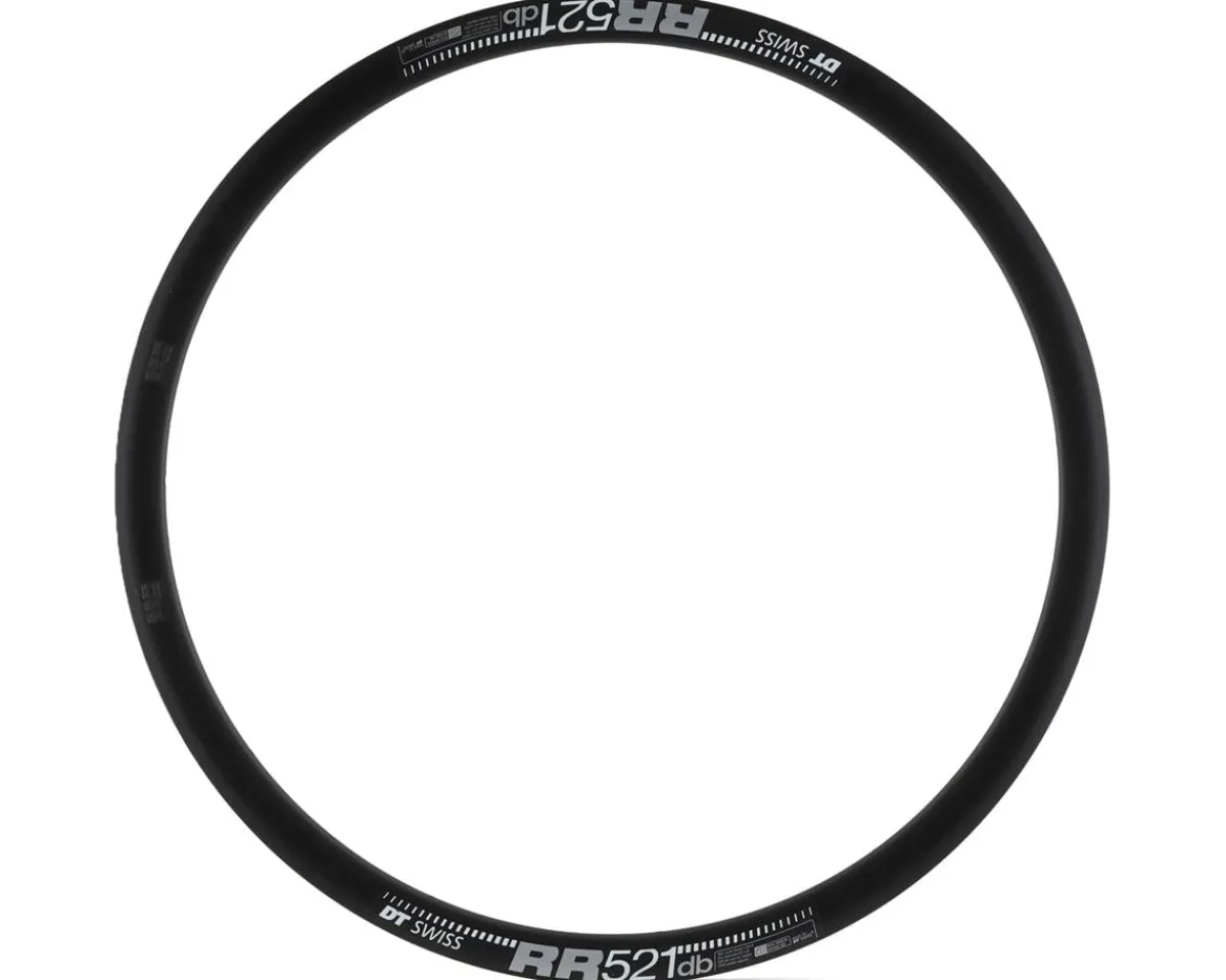 DT Swiss Wheels & Parts|RR 521 Disc Rim (Black) (24H) (Presta) (700c) (Tubeless)