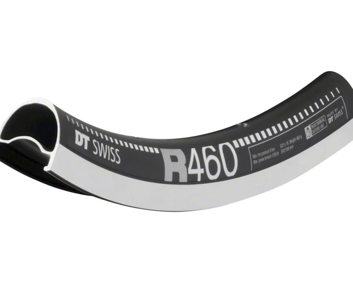 DT Swiss Wheels & Parts|R 460 Road Rim (Black) (700c) (Rim Brake) (24H) (Presta) (700c) (Tubeless)