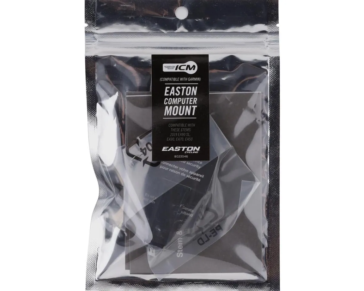 Easton Stems & Parts|Bike Computers|ICM Faceplate Stem Mount (Black) (Garmin) (For EA90, EA70 and EA50 ICM Faceplate Stems)