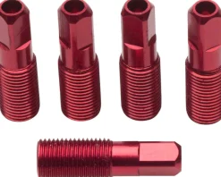 Easton Wheels & Parts|5-Pack of External Threadead 2.0 x 17mm Red Alloy Spoke Nipples