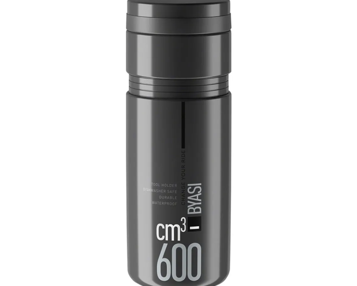 Elite Water Bottles|Byasi Bottle Cage Storage Keg (Dark Grey) (600ml)