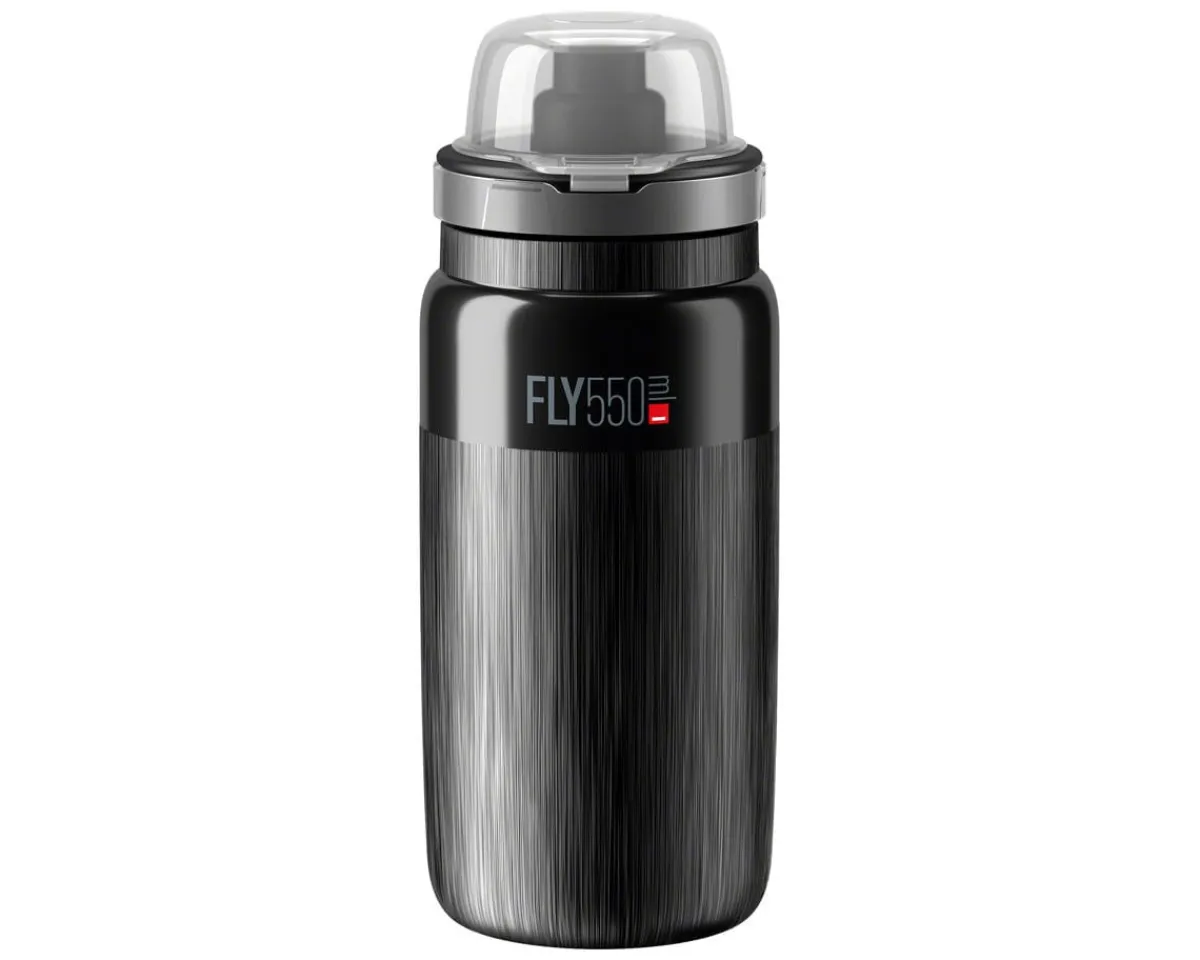 Elite Water Bottles|Fly MTB Water Bottle (Black) (550ml)