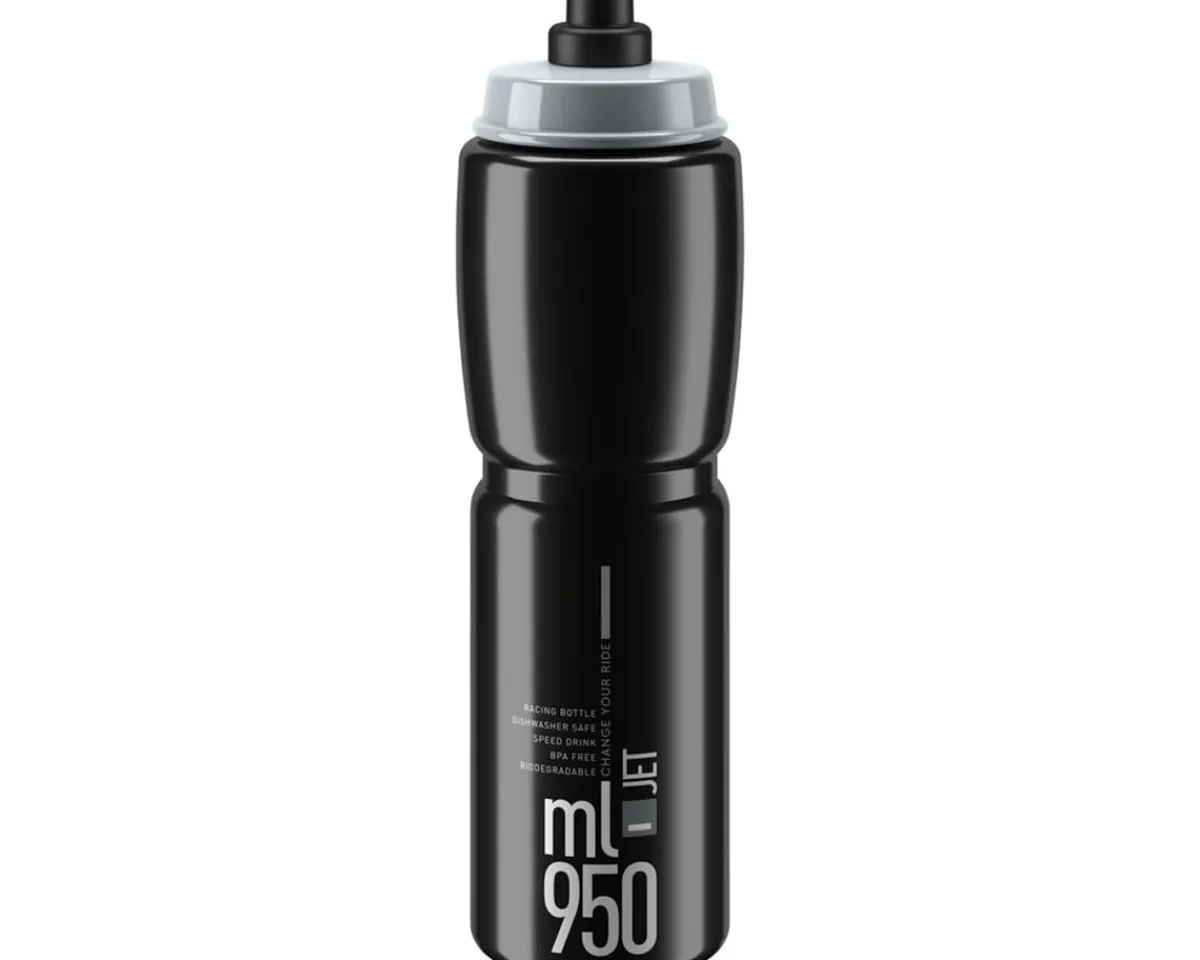 Elite Water Bottles|Jet Water Bottle (Black/Grey) (950ml)