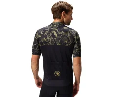 Endura Clothing Sale|Jerseys|Floral Block FS260 Print Short Sleeve Jersey (Black) (S)