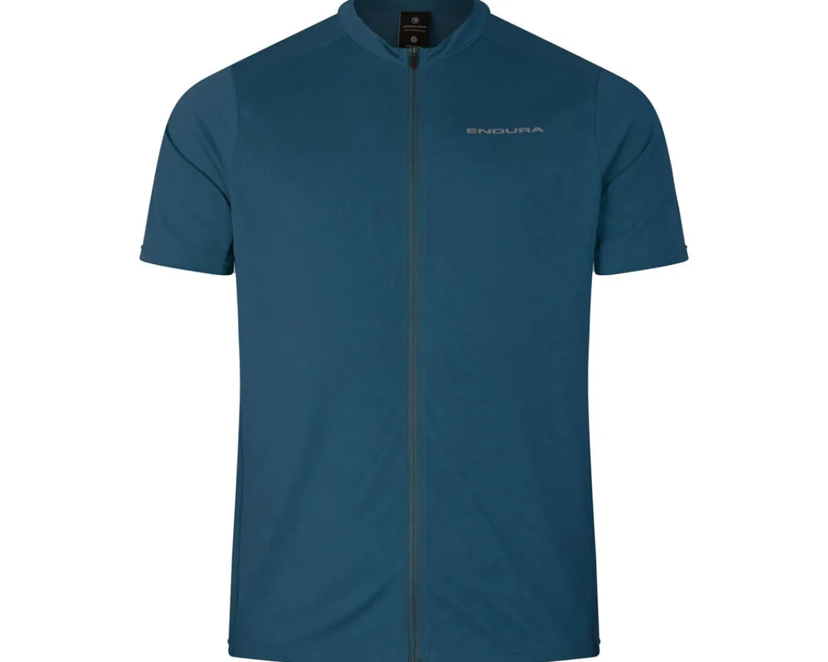 Endura Casual Clothing|Clothing Sale|Loop Short Sleeve Zipped Jersey (Barra Blue) (S)