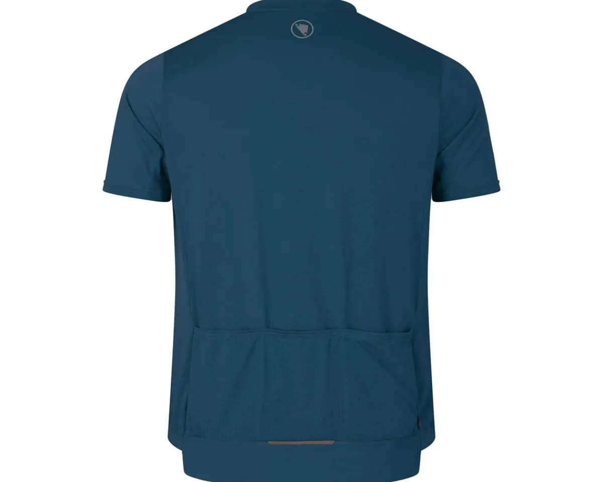 Endura Casual Clothing|Clothing Sale|Loop Short Sleeve Zipped Jersey (Barra Blue) (S)