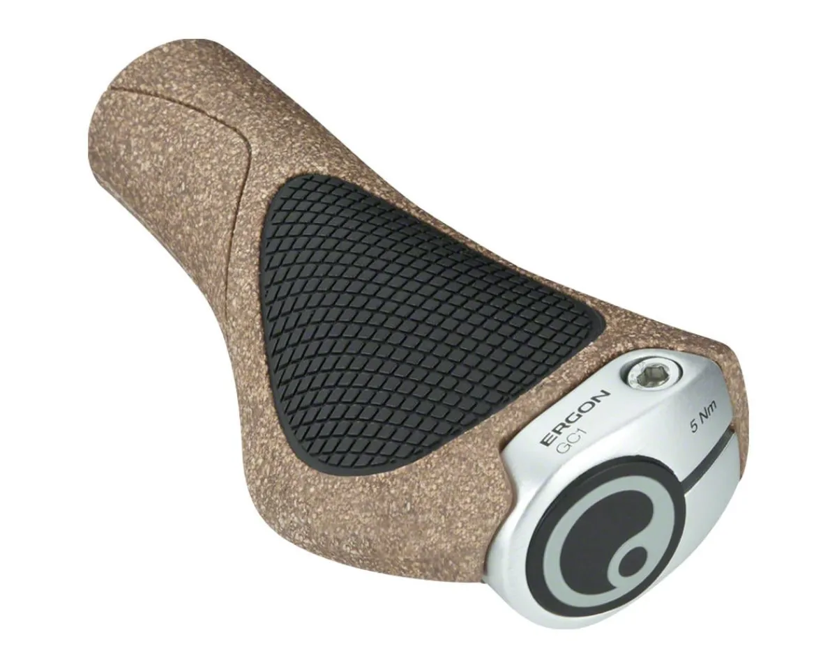 Ergon Grips & Handlebar Tape|GC1 BioKork Grips (Black/Tan)