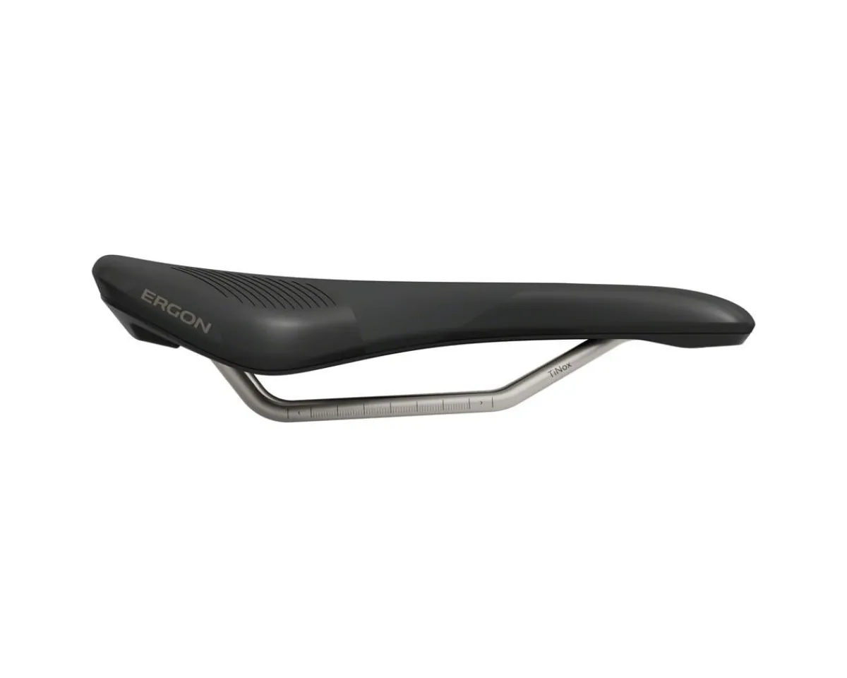 Ergon Saddles & Seats|Men's SR Allroad Comp Saddle (Black) (TiNox SL Rails) (S/M) (143mm)