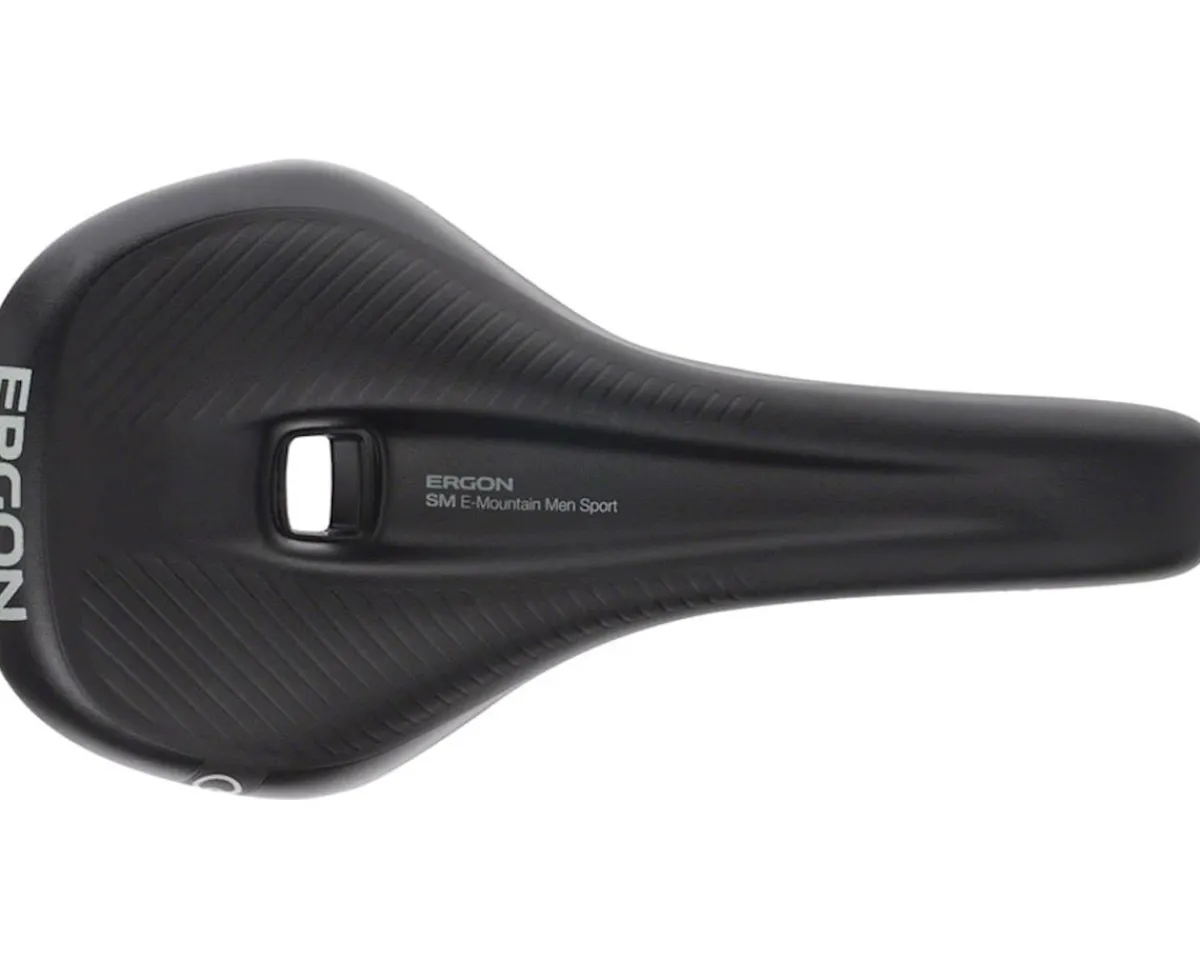 Ergon Saddles & Seats|SM E-Mountain Sport Men's Saddle (Black) (Chromoly Rails) (M/L) (155mm) (E-Bike)