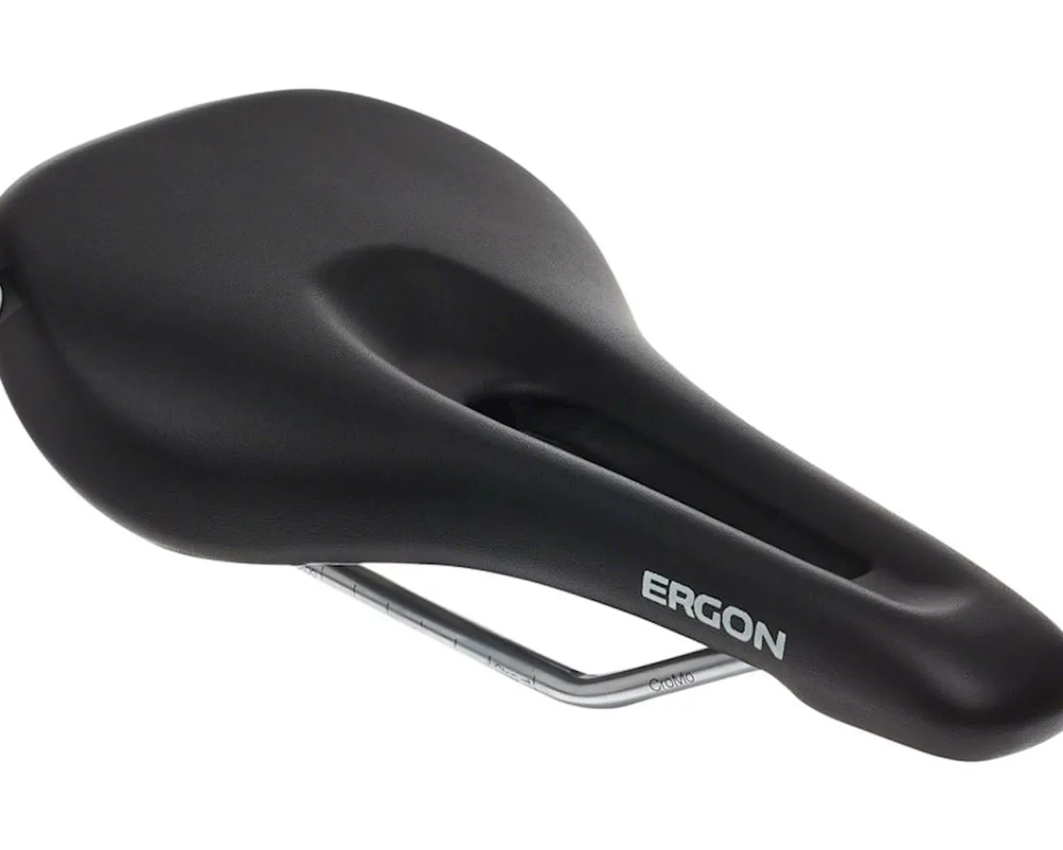 Ergon Saddles & Seats|SM Women's Saddle (Black) (Chromoly Rails) (S/M)