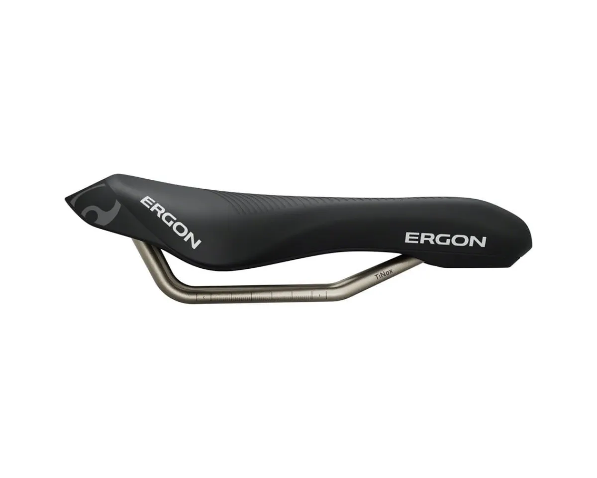 Ergon Saddles & Seats|SR Triathlon Women Mid Saddle (Black) (TiNox Rails) (130mm)