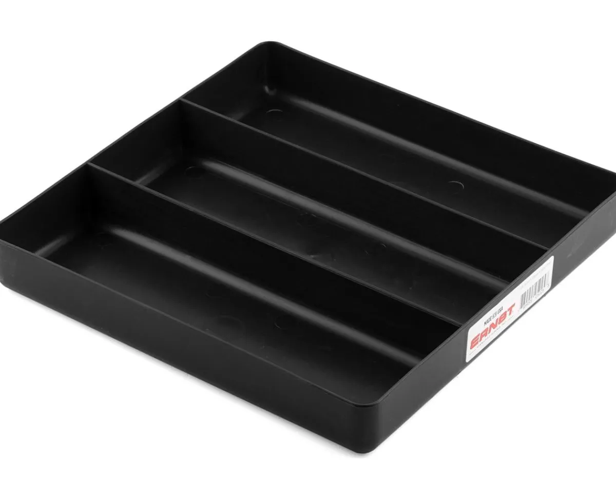 Ernst Manufacturing Tools|3 Compartment Organizer Tray (Black) (10.5x10.5")