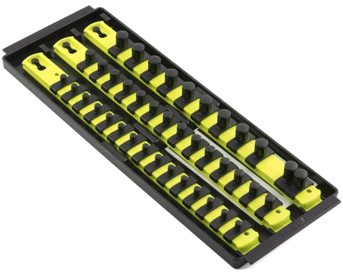 Ernst Manufacturing Tools|13" 3 Rail Twist Lock Socket Boss (HI-VIZ) (1/4, 3/8 & 1/2")