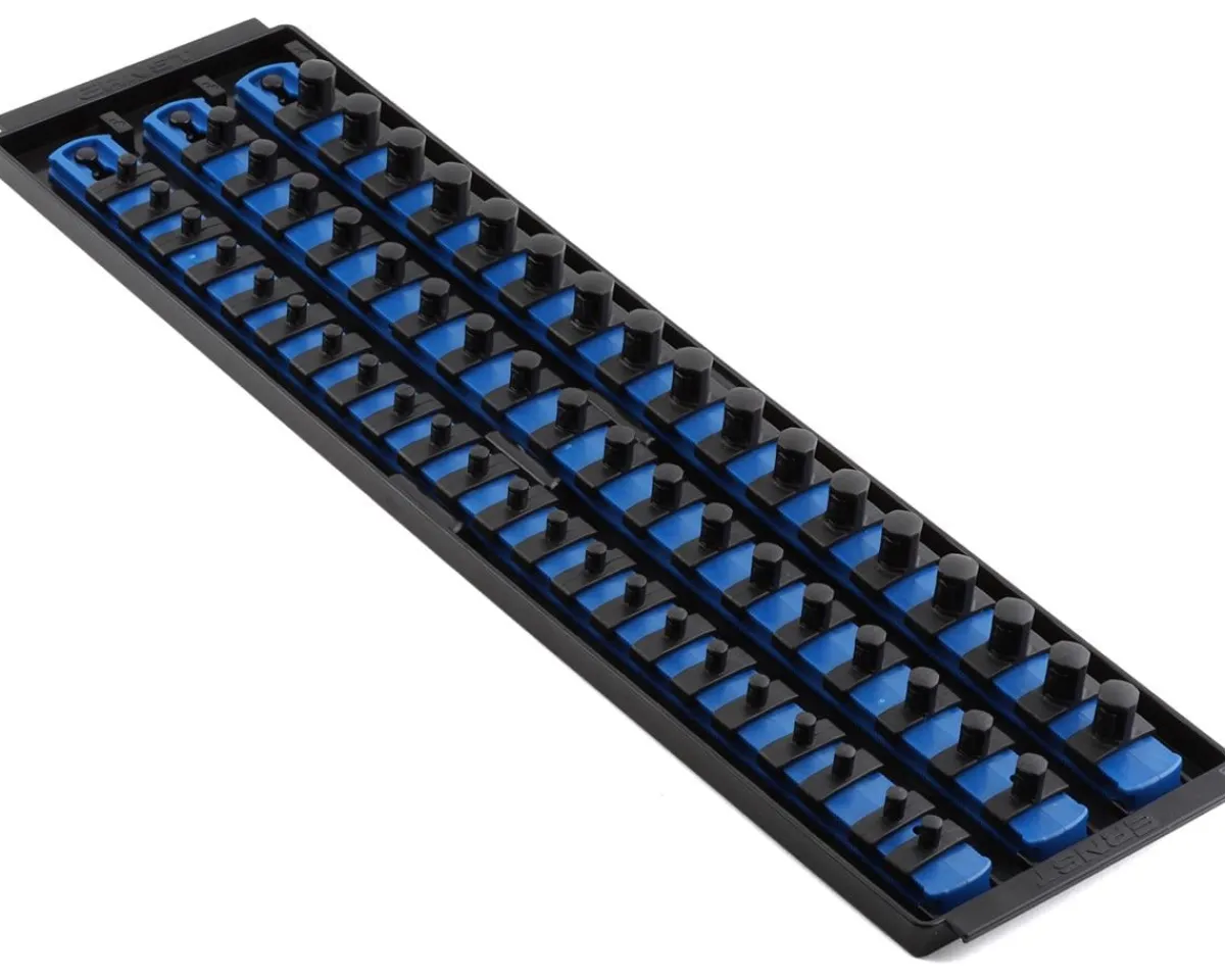 Ernst Manufacturing Tools|18" 3 Rail Twist Lock Socket Boss (Blue) (1/4, 3/8 & 1/2")